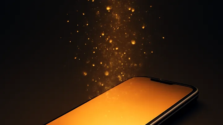 BA999 BAT COM Modern phone with glowing screen